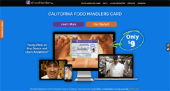 Desktop Screenshot of cafoodhandlers.com